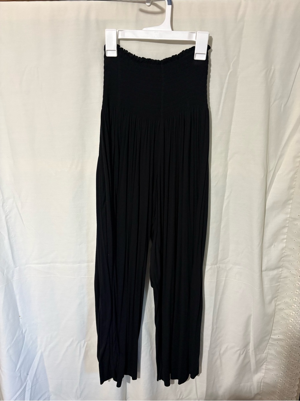 NATURAL LIFE Black Pleated Wide-Leg Pants